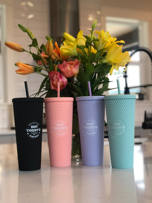 Custom Printed 24 oz Studded Tumblers that can be silkscreened with your logo! 